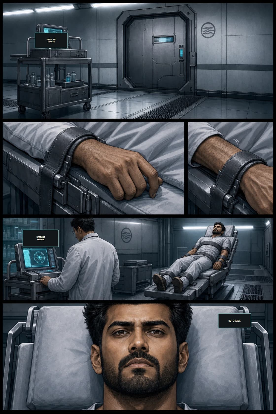 Surya Volume 1: White Silence page 26. Make the first present-thread tactical opportunity small and believable.