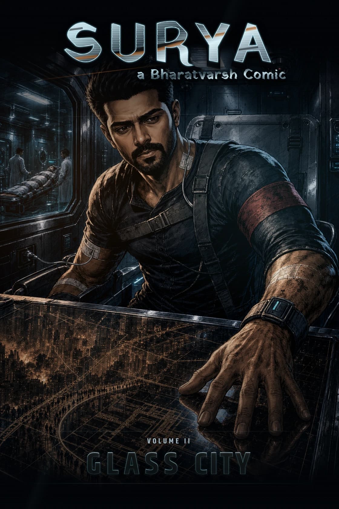 SURYA Volume 2: Glass City front cover.