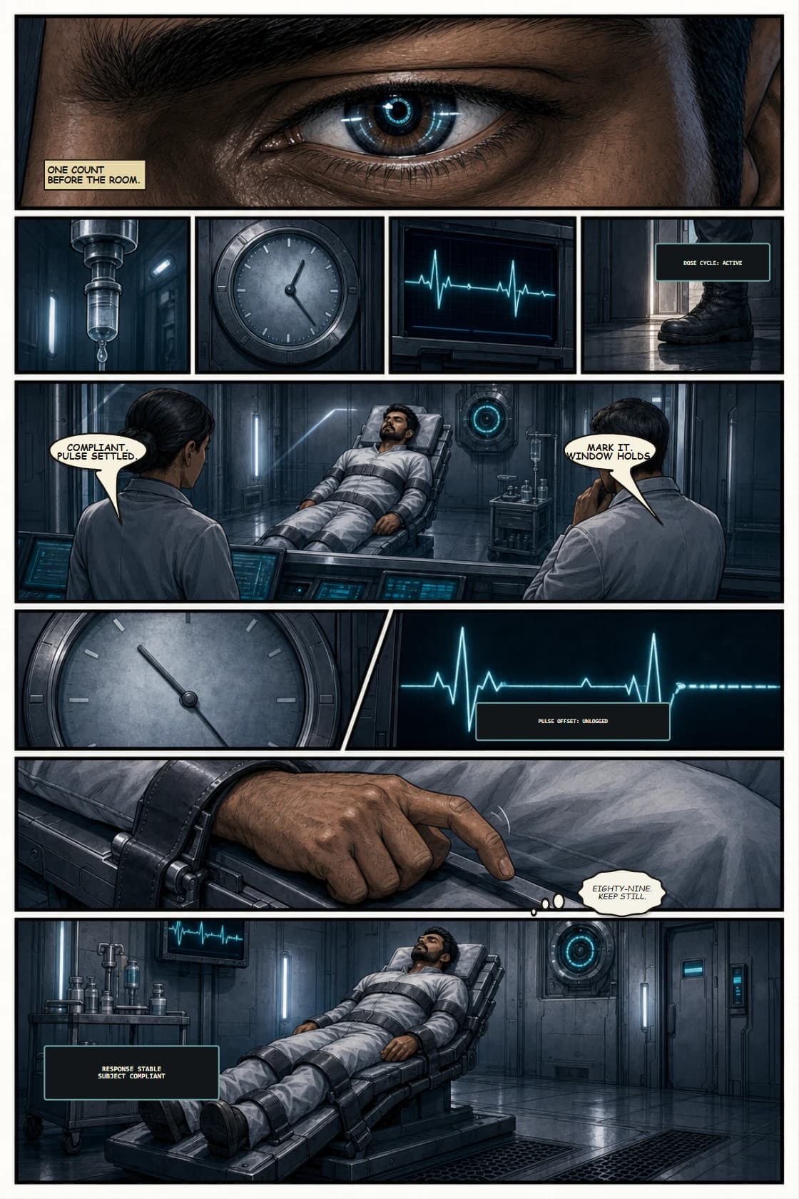 SURYA Volume 2: Glass City page 1. Turn the Vol. 1 count into a measurable ninety-second lucid window.