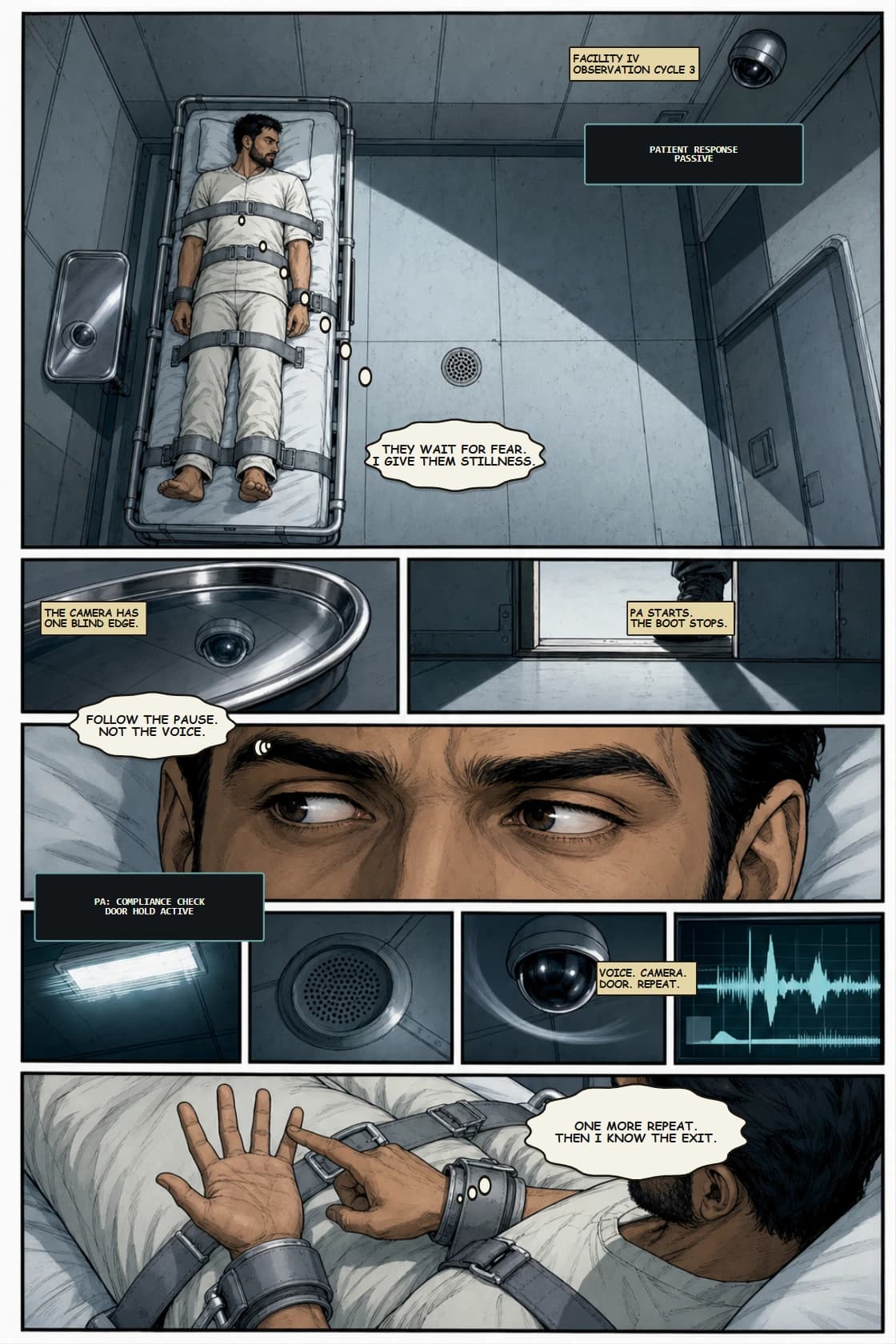 SURYA Volume 2: Glass City page 3. Make the cell readable as a tactical map.