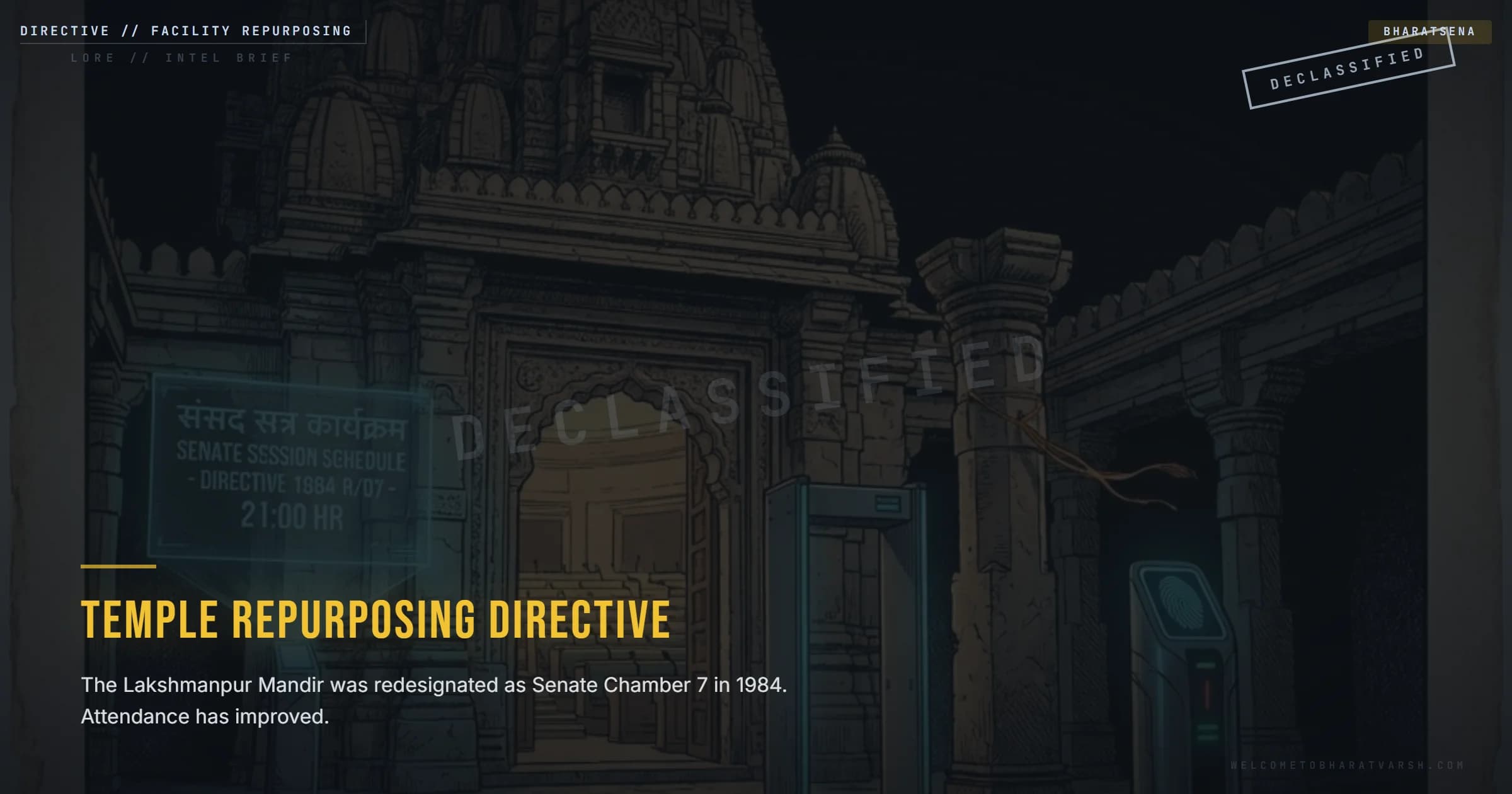 Temple Repurposing Directive — Lakshmanpur Senate